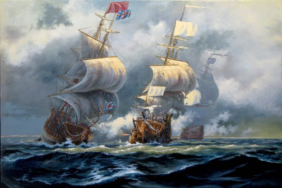 Battle of Hudson's Bay Painting