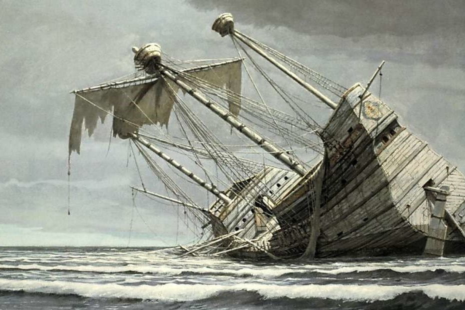 Shipwreck of San Felipe by Gordon Miller